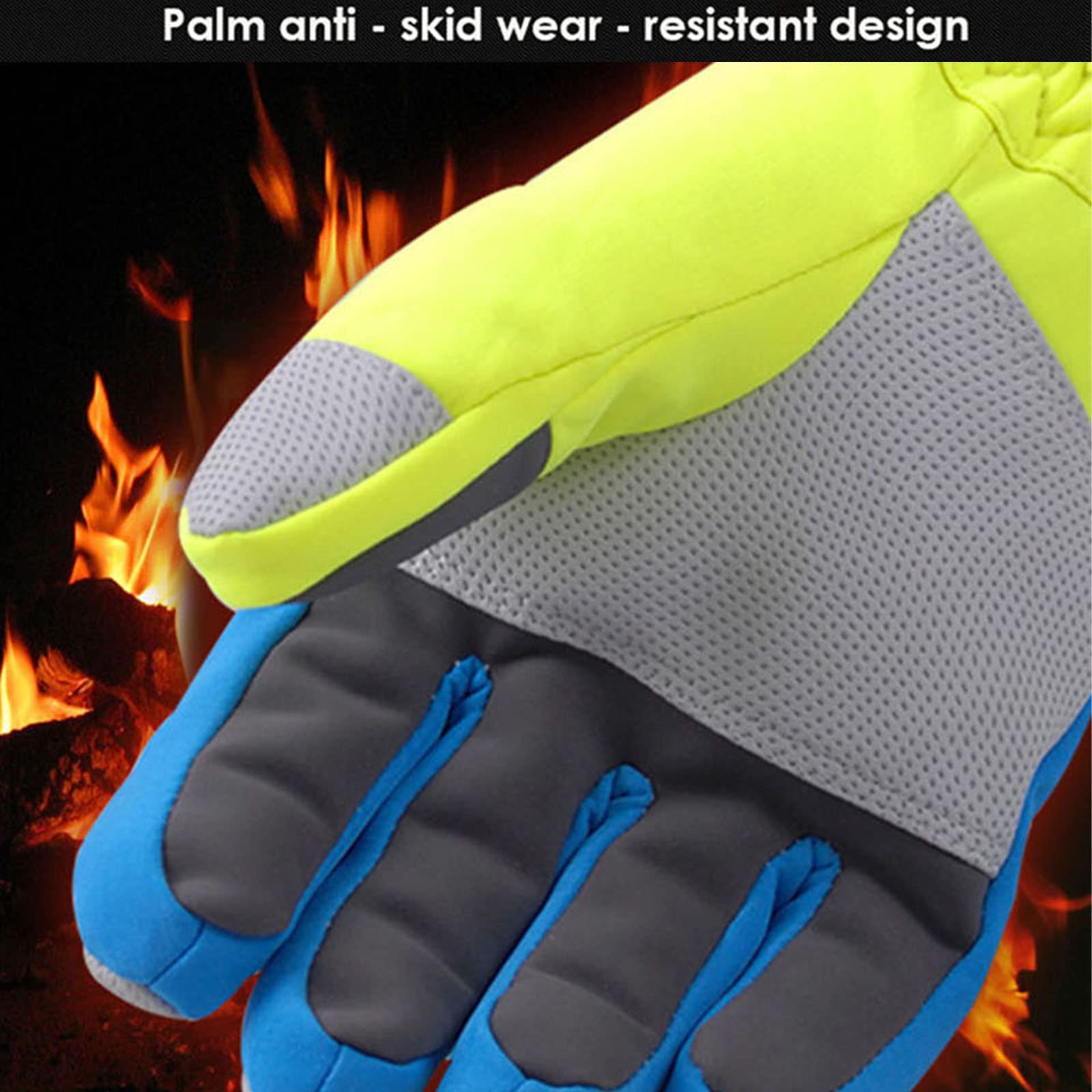 Hiver Chaud Snowboard Ski Gants Imperméable Ski Respirant Épaissir Chaud Mitaines De Neige pour Hommes, Femmes, Enfants
