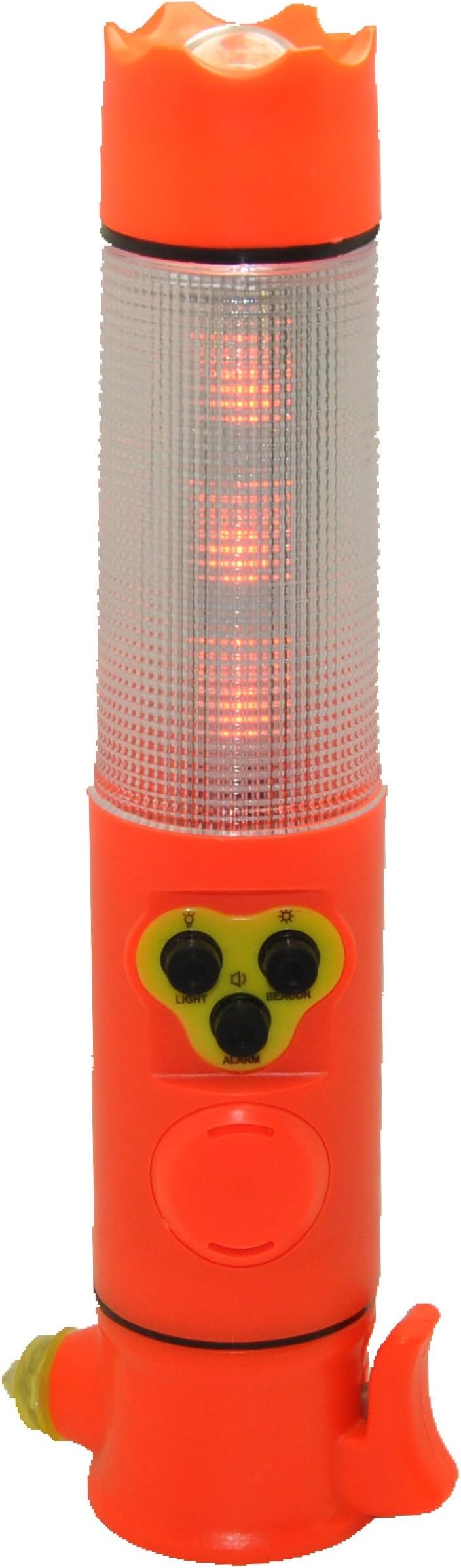 Finepack Rescue Tool with Personal Alarm Siren - Auto Safety Tool; Seatbelt Cutter, Car Window Breaker, Flashing Red Beacon, Magnetic Base, Flashlight. Escape Tools