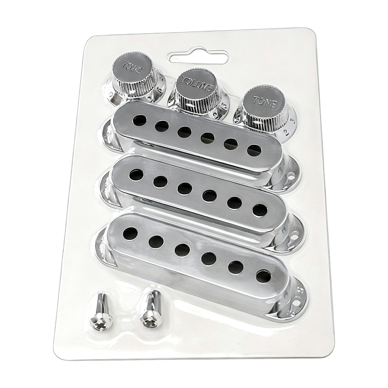 BWANGIAO Pack Of 8 Quality ABS Guitar Pickup Cover And Volumes Control Knob Caps Replacement Parts For Control