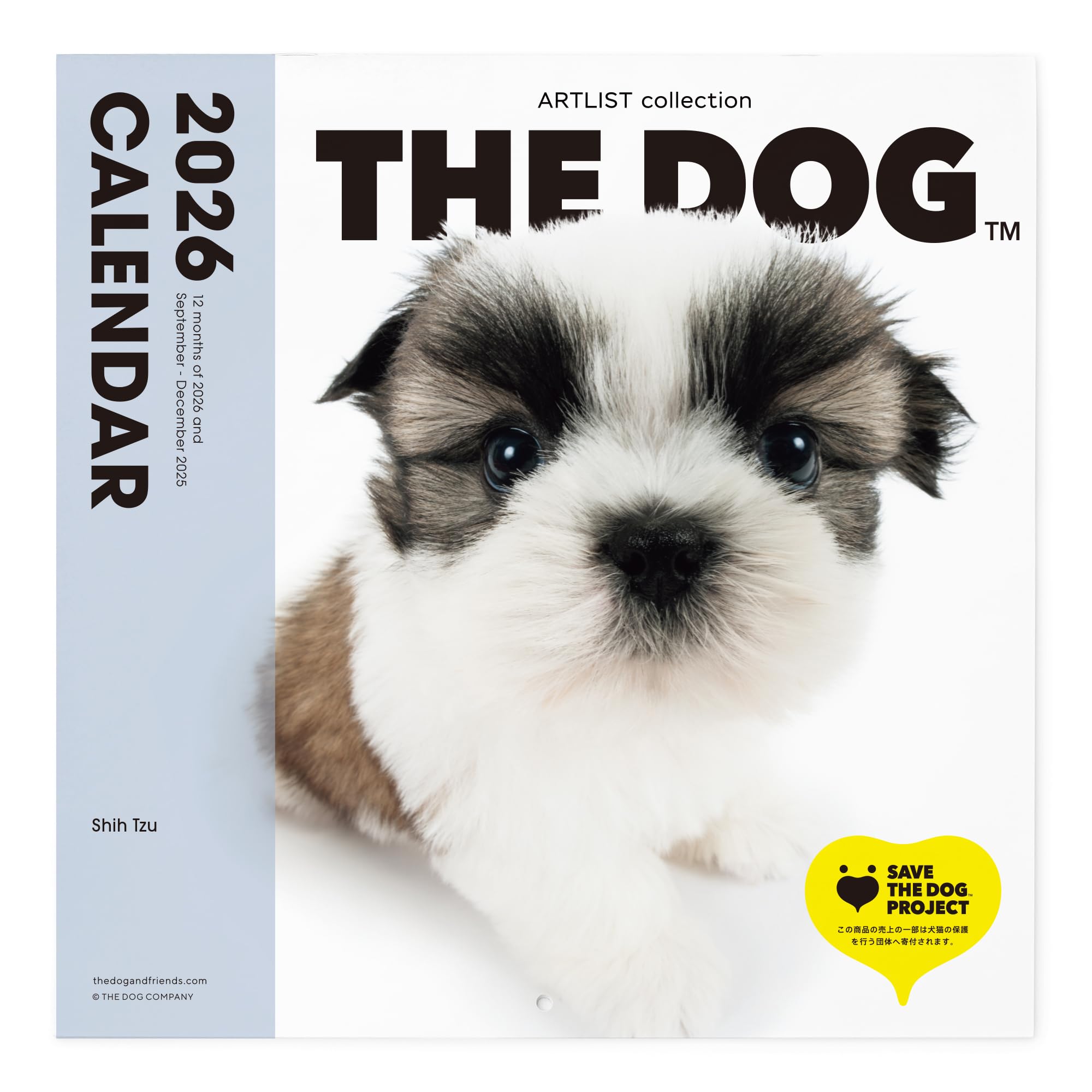 Amazon | THE DOG カレンダー 2026 壁掛け 大判サイズ [シー・ズー