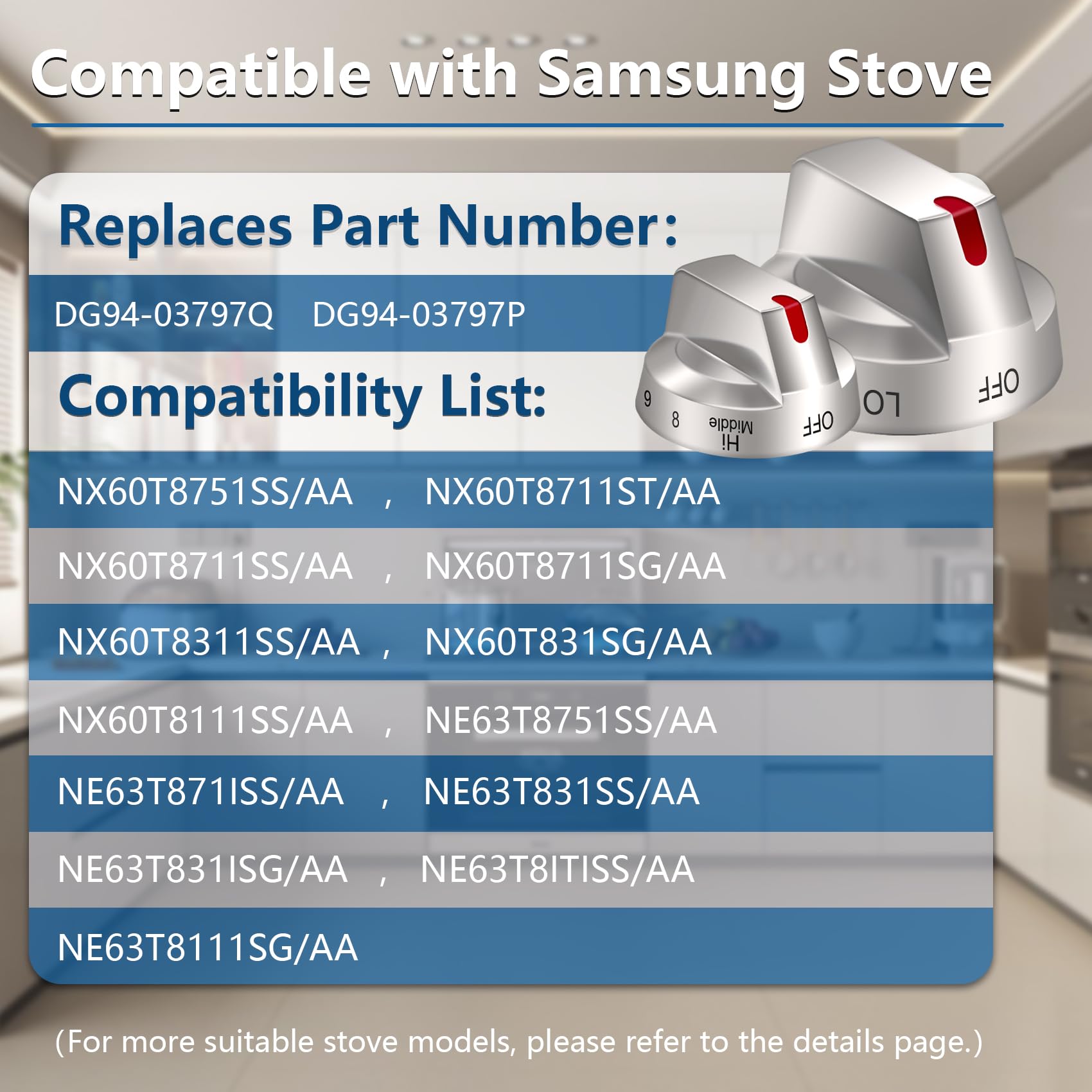 Amazon.com: DG94-03797Q for Samsung Electric Stove Knob  