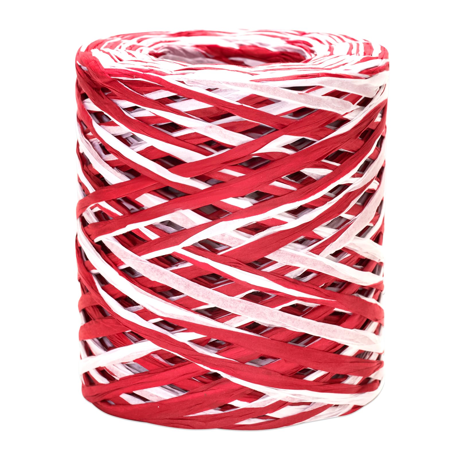Amazon.com: G2PLUS Christmas Raffia Ribbon, 525 Feet Colored Raffia ...