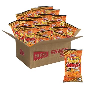 Herrs Honey Cheese Flavored Curls, Gluten Free Snacks, 1oz Bag 36 Count
