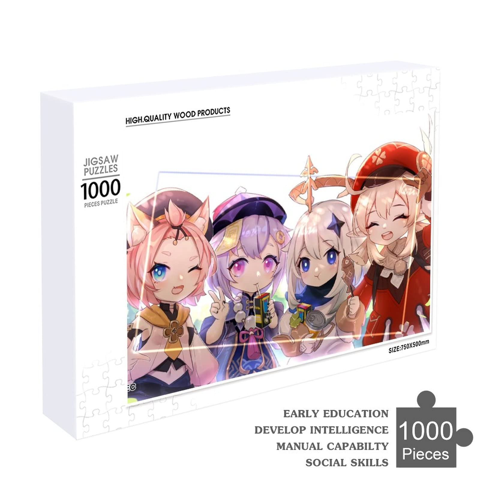 Amazon.co.jp: 原神-七七 クレー ディオナ パイモン ジグソーパズル