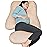 MOON PARK Pregnancy Pillows for Sleeping - U Shaped Full Body Maternity Pillow with Removable Cover - Support for Back, Legs, Belly, HIPS - 57 Inch Pregnancy Pillow for Women - Brown
