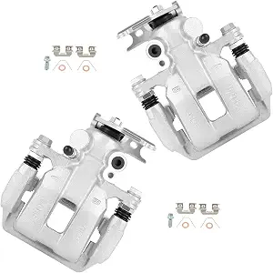 cciyu Rear Disc Brake Calipers Assembly with Brackets (Set of 2)