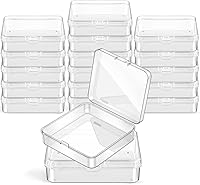 Vista 25 de 6 Piezas Mini Cajas de Almacenamiento de Cuentas Transparentes de Plástico para Coleccionar Artículos Pequeños, Cuentas, Joyas, Tarjetas de Visita