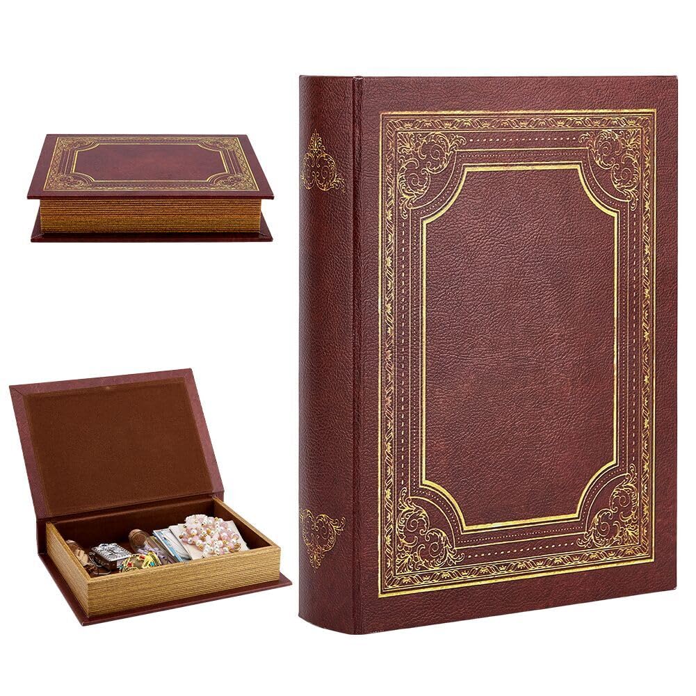 Photo 1 of GLASSWINDS Decorative Book Box, Vintage Storage Book Box Fake Books Box