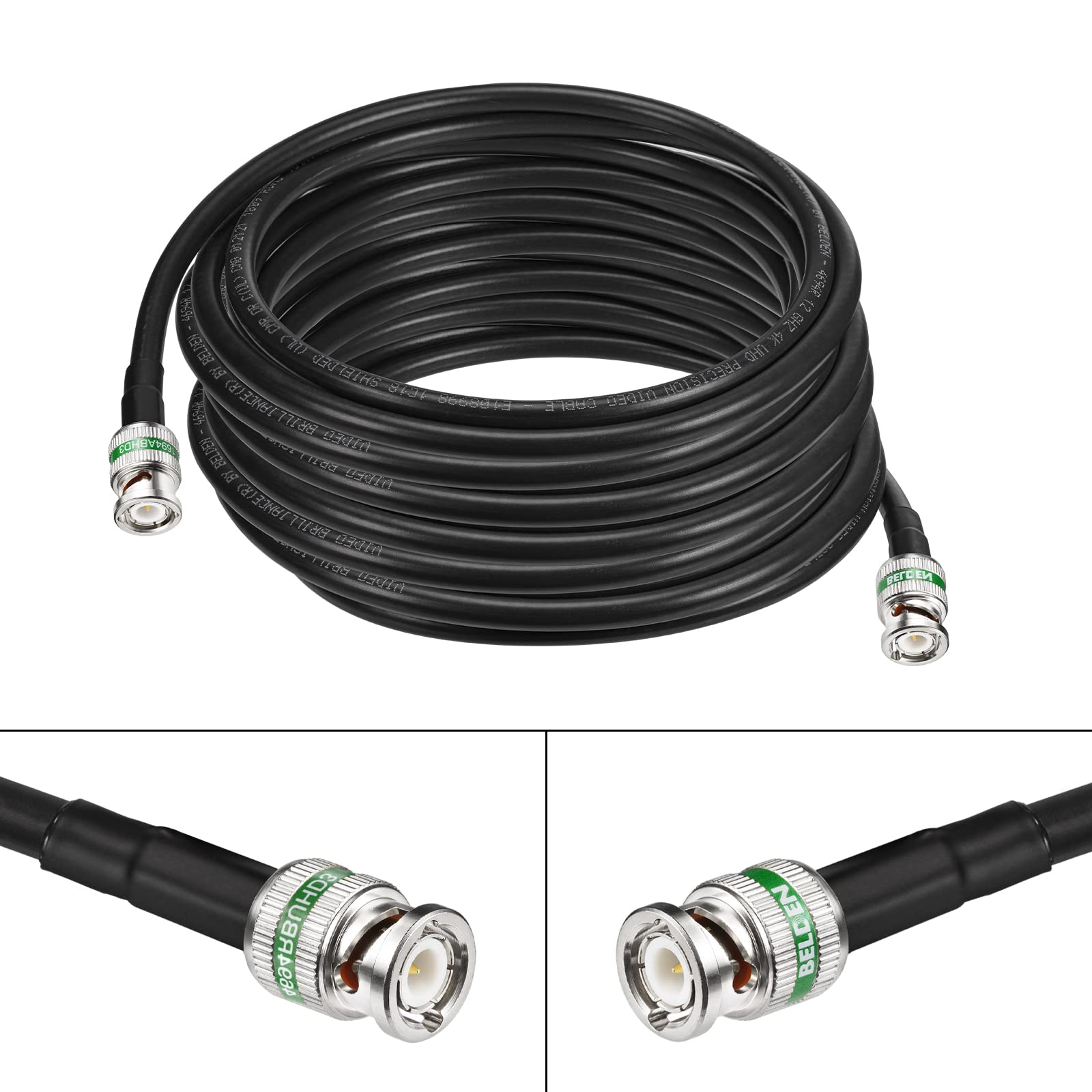 Bingfu SDI 3G HD Vedio Cable RG179 75 Ohm Coaxial 2m 6.5 Feet for 4K 1080P Camera Monitor Recorder SDI to HDMI Converter
