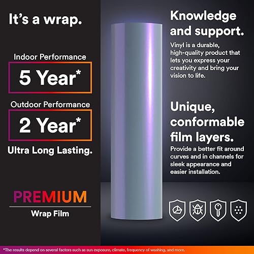 Miniatura 4 de Muestra de 4 x 8 pulgadas (3.9 in x 7.9 in) de caramelo espacial gris púrpura brillante metálico para auto motocicleta vinilo adhesivo DIY hoja de