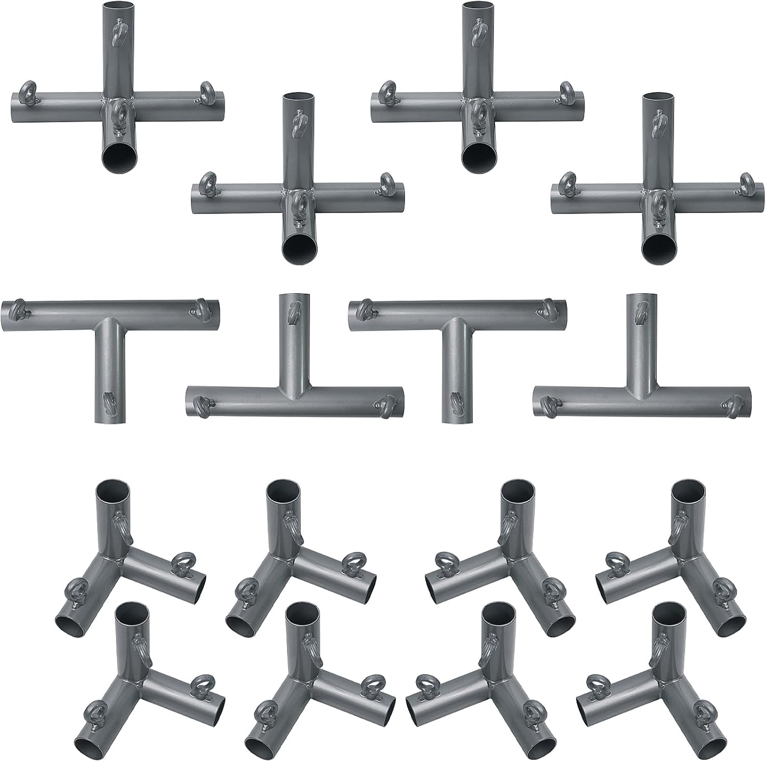 Aoneky 1 3/8" Baseball Batting Cage Frame Corner Kit - Fits 1" EMTs - Connectors for 35ft Cage