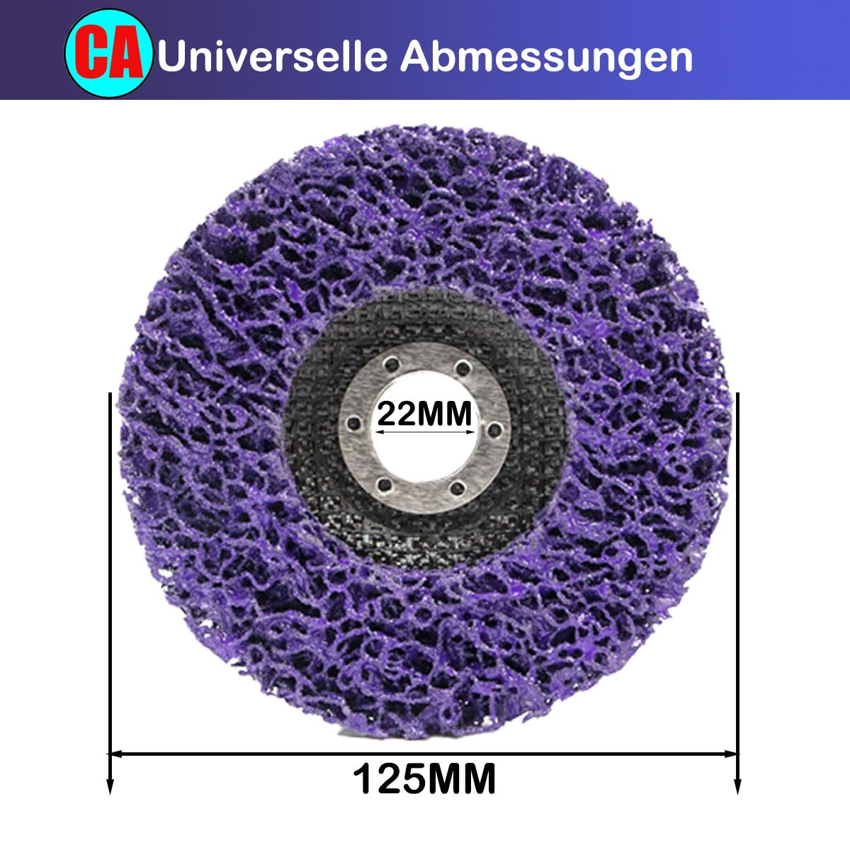 125mm CSD Scheibe, 5 Stück lila Reinigungsscheiben Schleifscheiben, Nylon Flex Scheiben Entfernung Von Farben Rost für Winkelschleifer
