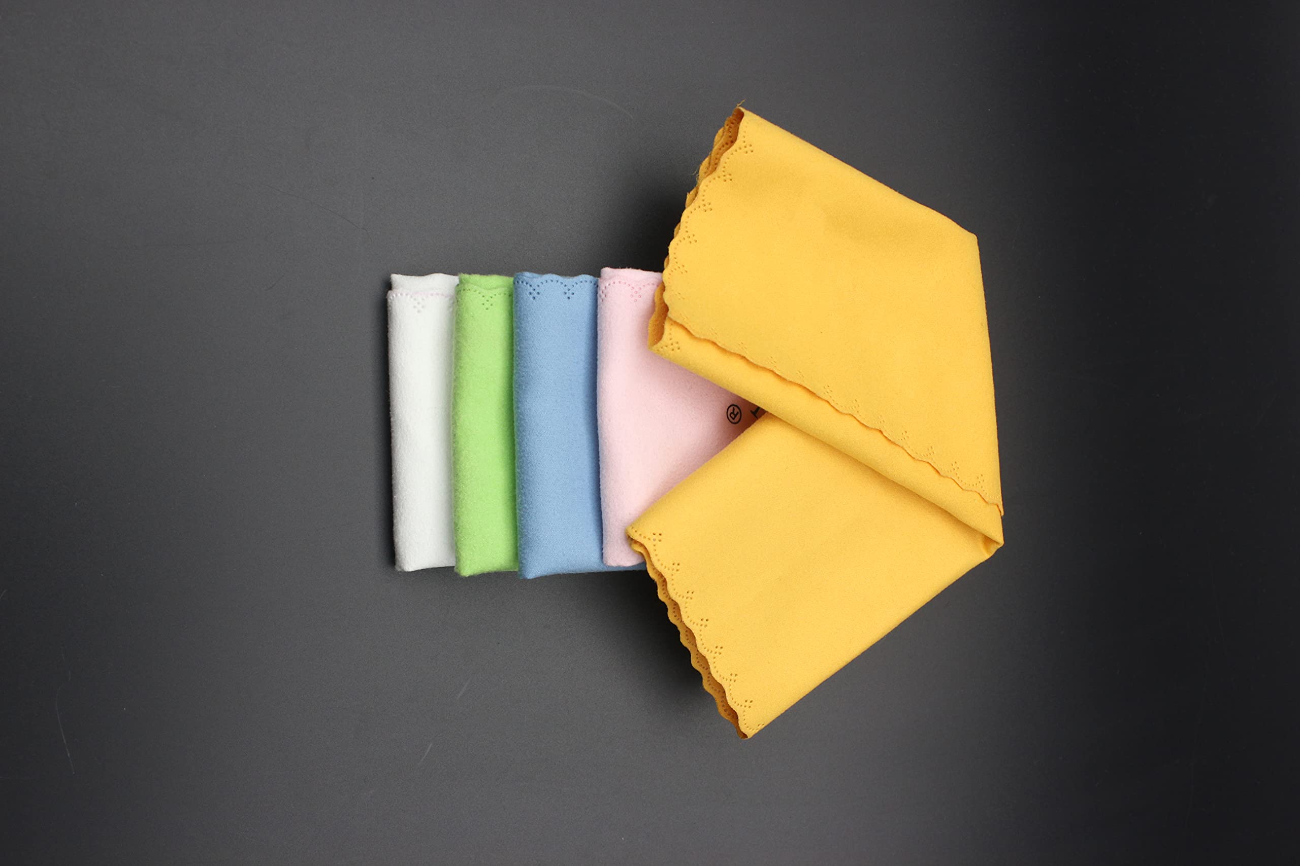 Alnicov Lot de 5 chiffons de nettoyage universels en microfibre pour instrument de musique, guitare, violon, piano, clarinette, trompette, saxophone (mélange de couleurs)