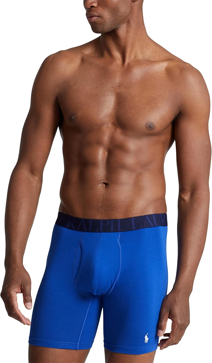 POLO RALPH LAUREN Underwear Boxer Brief, 3-Pack, Stretch Classic Fit, Moisture Wicking Pouch, Regular, Trunk & Long Leg - Image 5