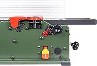 Vista 3 de Cutech 40160HB Cepilladora de Mesa con Cabezal de Corte en Espiral de 6 Pulgadas con Mesas de Aluminio Recubiertas de Teflón, 12 Insertos TC, Guía