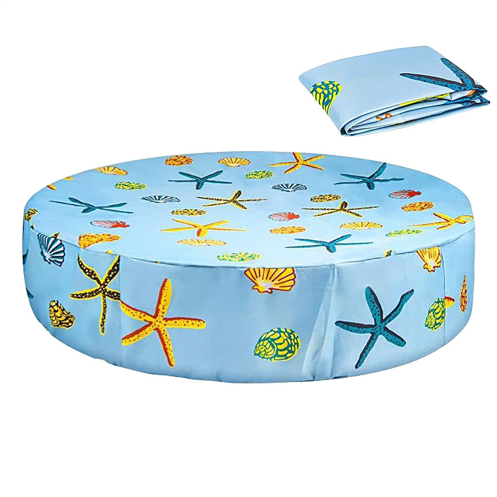 Cubierta de alberca plegable impermeable con cordón para perros