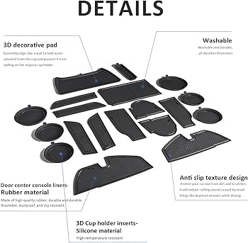 Amazon.com: Auovo Cup Holder Inserts Liners Compatible with Subaru
