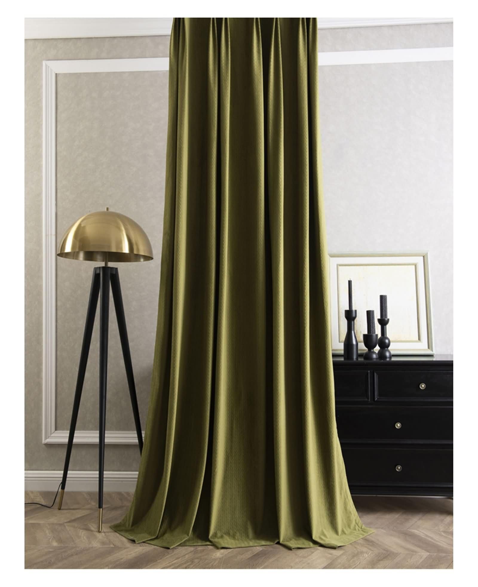Rideaux occultants pour chambre d'enfant occultation totale vert 183cm
