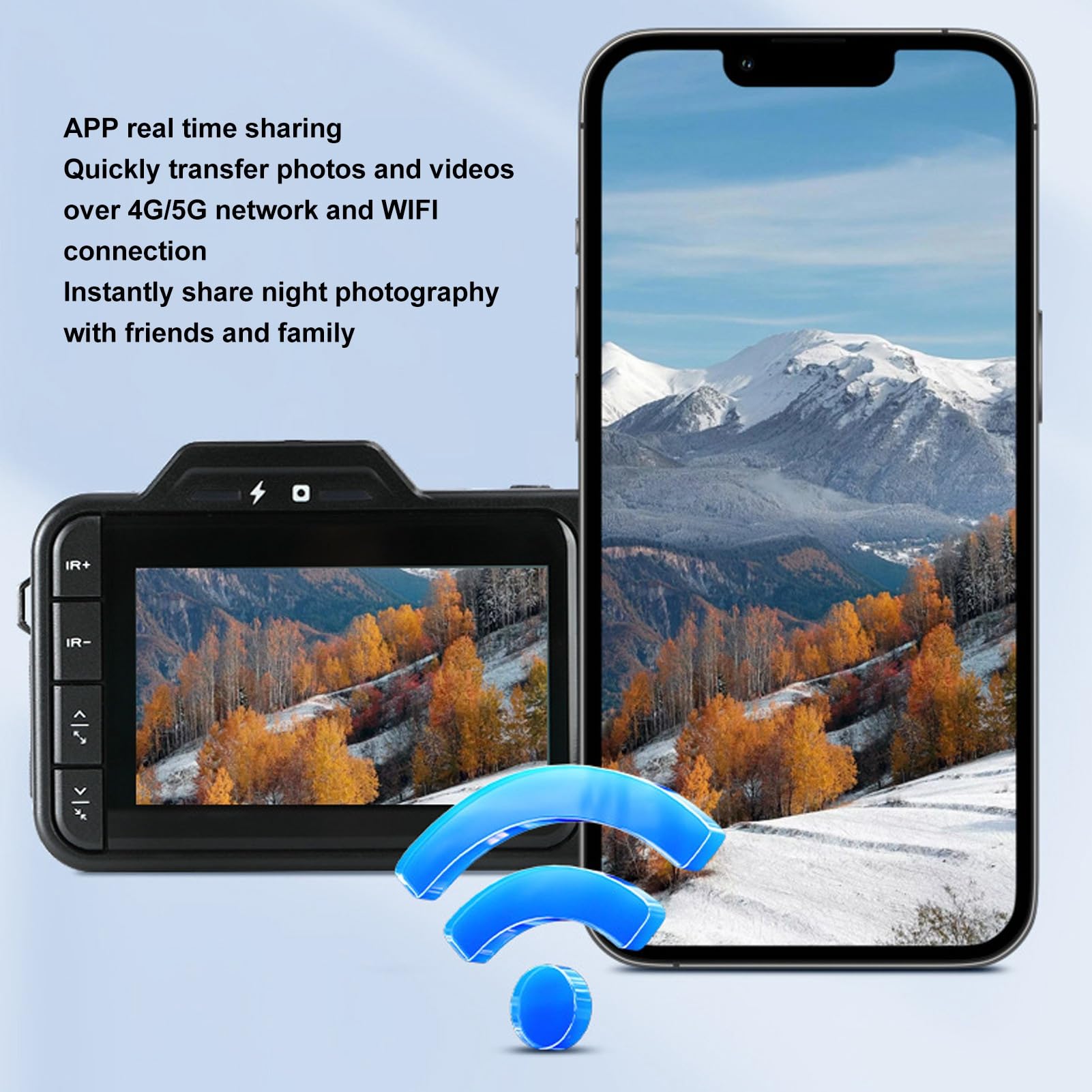 Aparat Cyfrowy 5K, 5G WiFi 50MP Aparat Fotograficzny Dalekiego Zasięgu z Zoomem Cyfrowym 50X 4-calowy Ekran IPS Kamera do Vlogowania 4800 MAh z Pełnokolorowym Noktowizorem