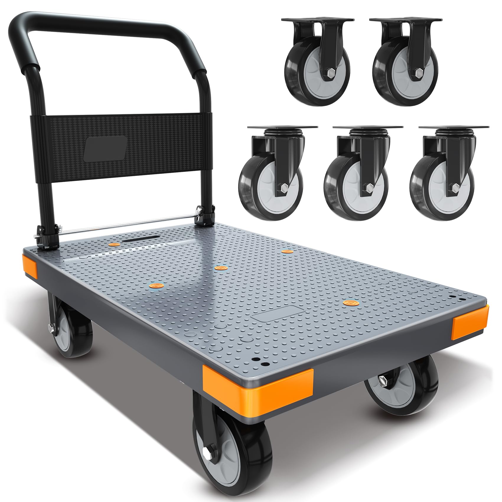 WUD Folding Push Cart - Heavy Duty Dolly -1