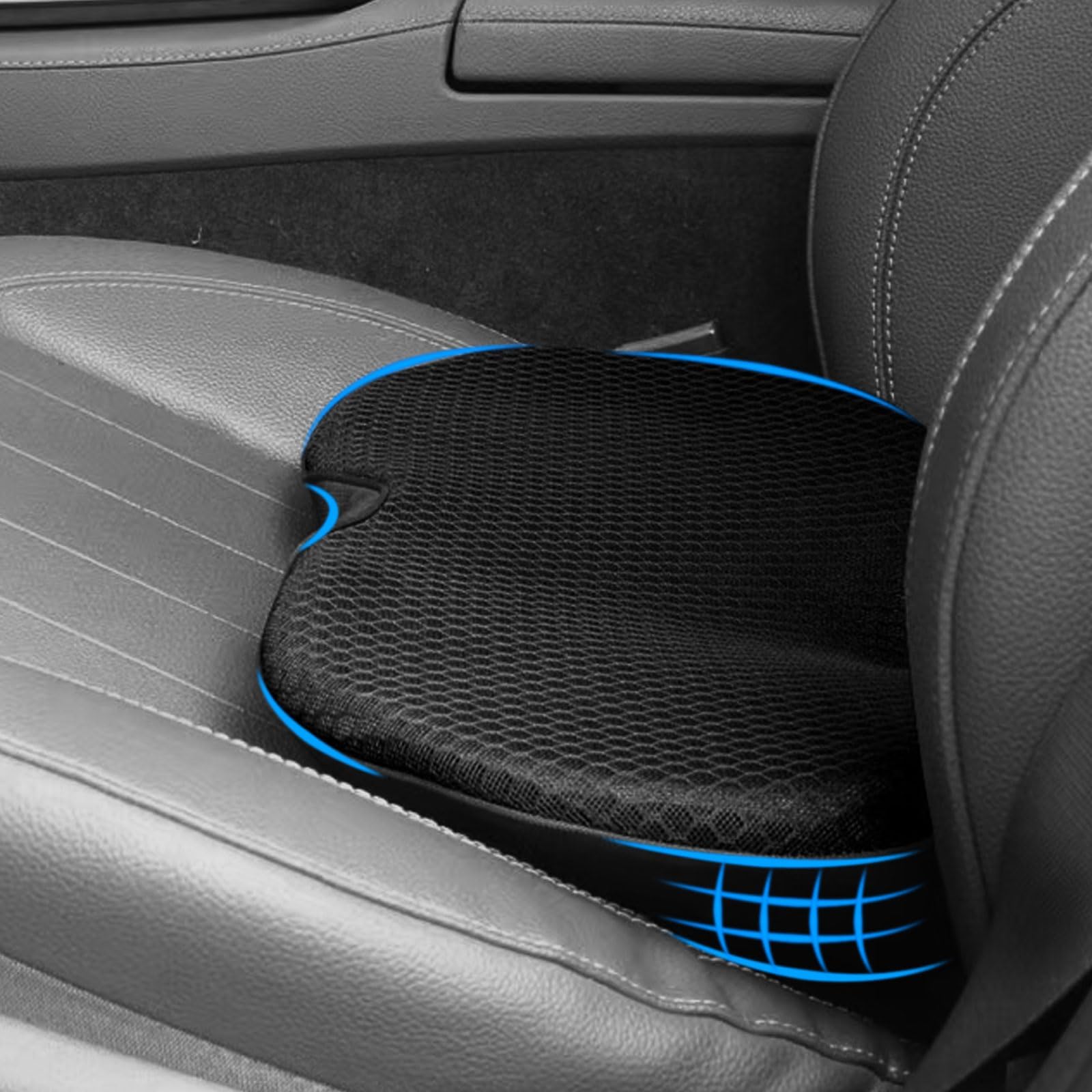 Cuscino Sedile Auto, Cuscino Lombare Auto, Cuscino Auto Guidatore, Cuscino Memory Foam Sedia, Cuscino Ergonomico per Sedie da Ufficio, Sedie a Rotelle, Auto