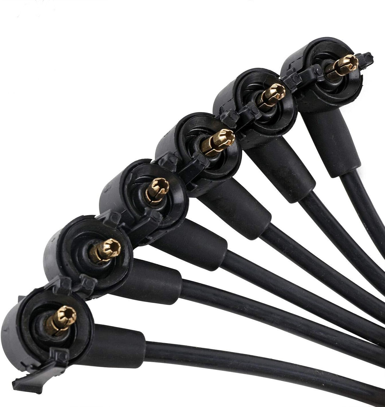 Ignition Spark Plug Wires 8mm (6PC Set) for 1995-2000 Ford Contour for 1999-2000 Mercury Cougar for 1995-2000 Mercury Mystique V6 2.5L