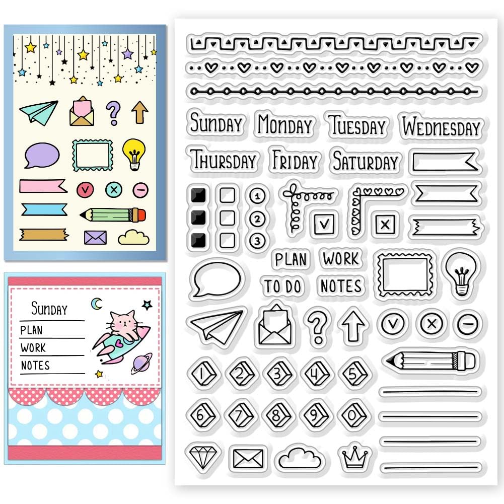 Reading Diary Clear Stamps - DIY Scrapbooking -15