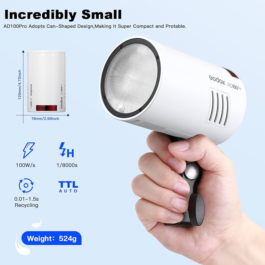Godox AD100Proワイヤレスフラッシュ Flash Godox Ad100pro | Godox Ad Flash Light | Pocket Flash