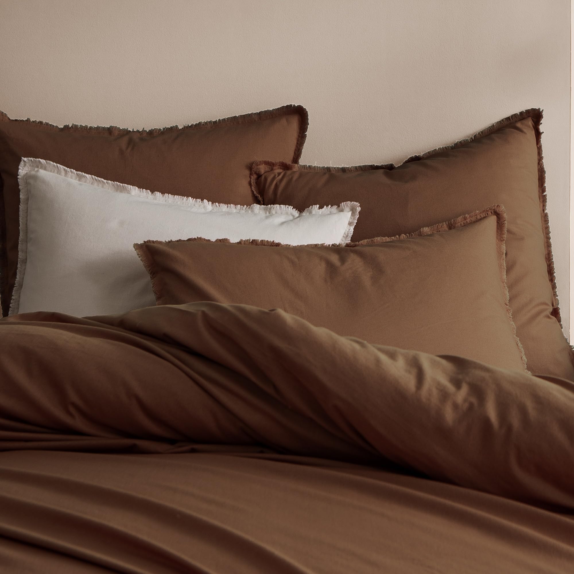 MATT & ROSE Housse de Couette Coton LAVÉ Unie 100% Coton
