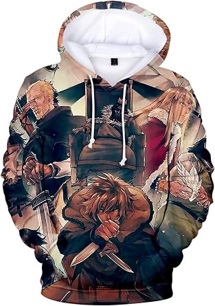 ISaikoy Anime VINLAND SAGA Hoodie Sweatshirt Jacket Hoody Pullovers Costume