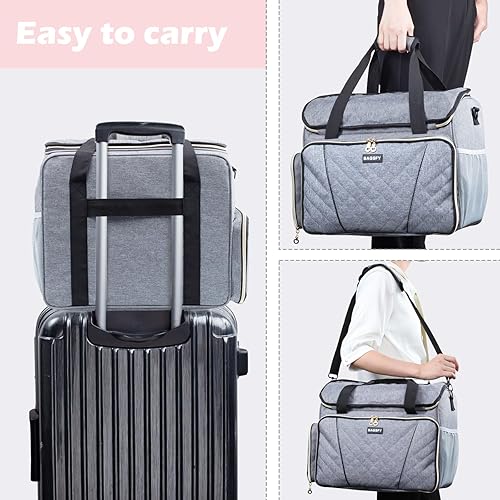 Miniatura 17 de BAGSFY Funda para máquina de coser para hermano, cubierta antipolvo para máquina de coser para cantante, cubiertas antipolvo acolchadas compatibles