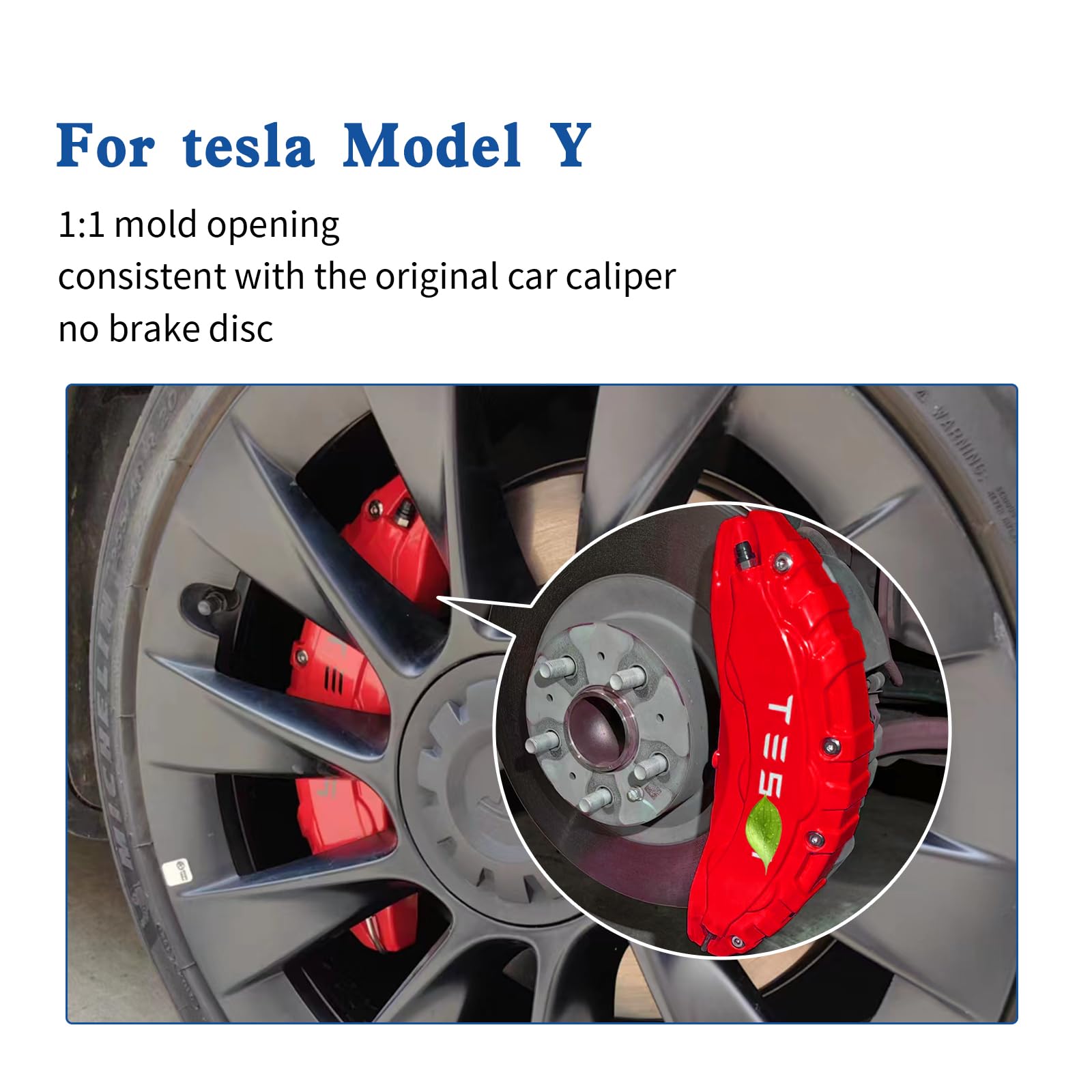 Amazon | キャリパーカバー 4点セット Tesla Model Yアクセサリー対応