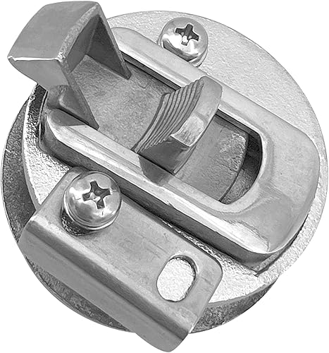 Miniatura 5 de Pestillos para barcos de acero inoxidable de 2 pulgadas, escotilla redonda de tracción para barco marino, pestillo de bloqueo con mango de