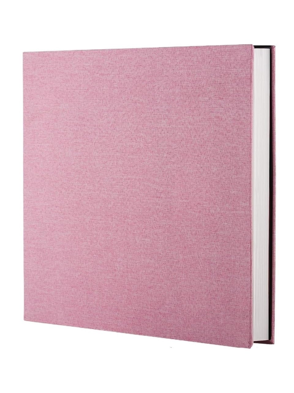 1pc Linen Photo Album Self Adhesive Scrapbook For 2x3 4x6 5x7 8x10 Pictures DIY Book(Pink-A)
