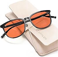 Vista 46 de ANYLUV Gafas de luz azul para mujeres y hombres, lentes de bloqueo de luz azul para mujer, anteojos de computadora antifatiga ocular