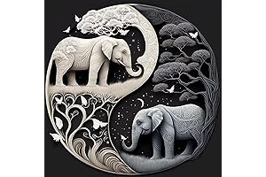 Eiazuiks Diamond Painting Kits for Adults - Enchanting Elephant Canvas Masterpiece