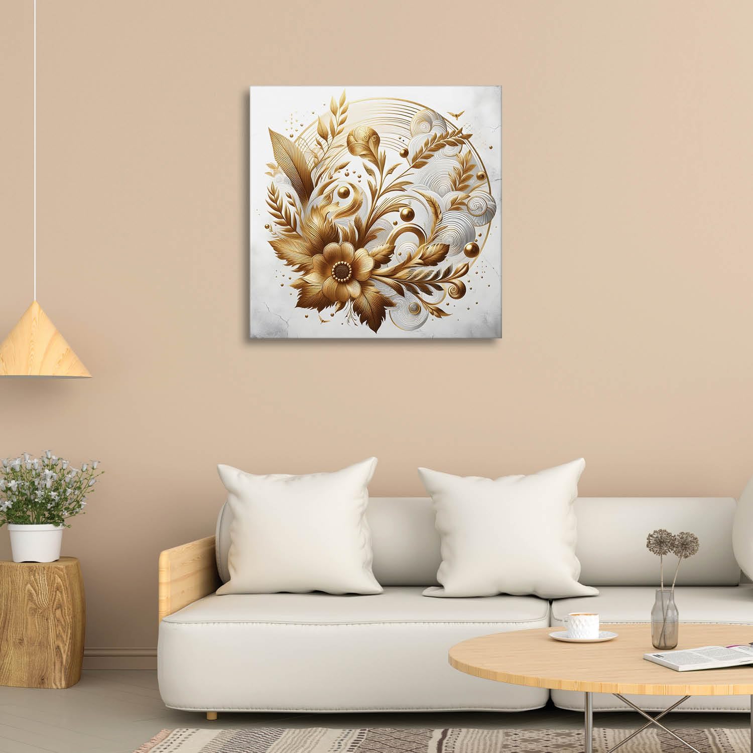 RANDOM Modern Art Canvas Painting Home Décor Wall Painting With Frame For Living Room, Office (RAC-1842) 2