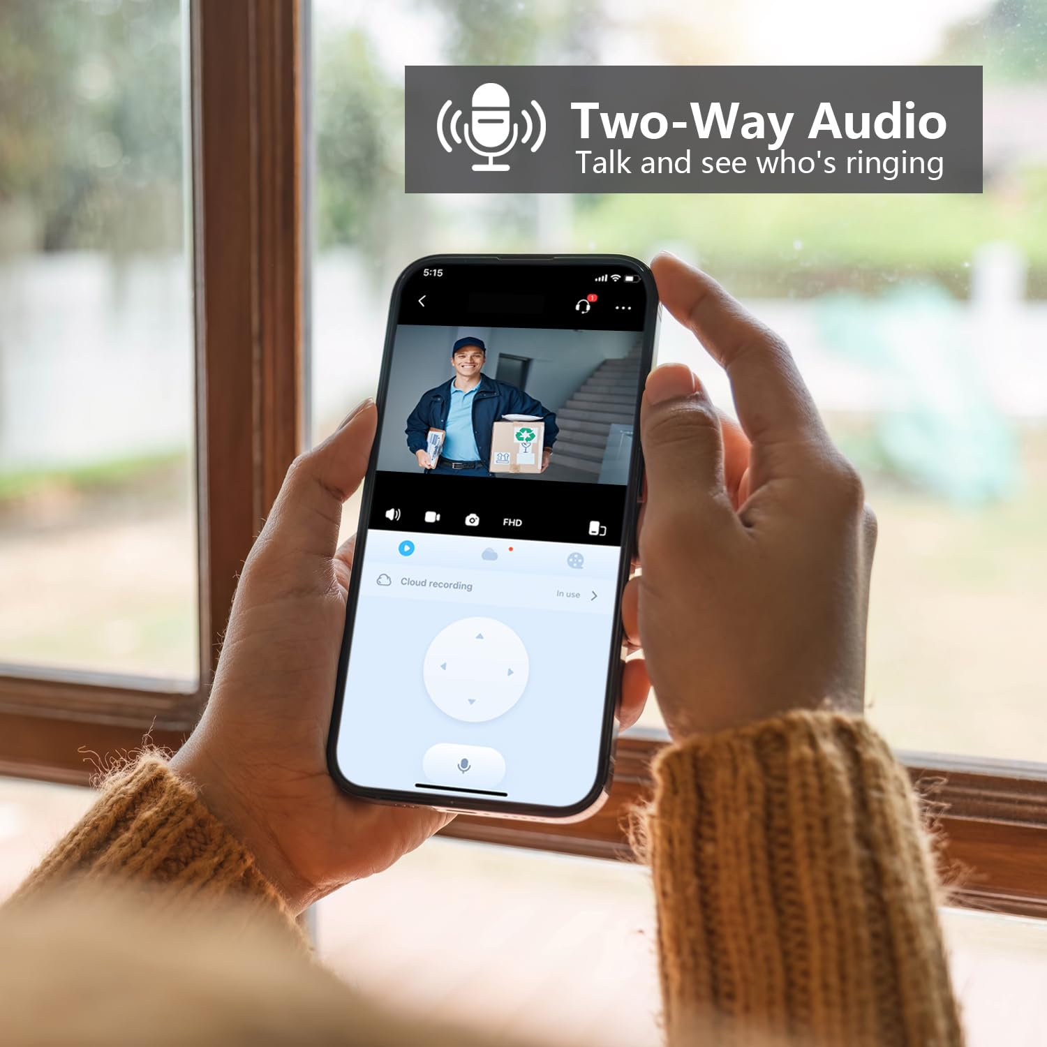 Taishixing Video Doorbell Camera Support SD Card, Wireless Doorbell Camera Outdoor, No Monthly Fee, indoor chime, 2.4G WiFi - Image 3