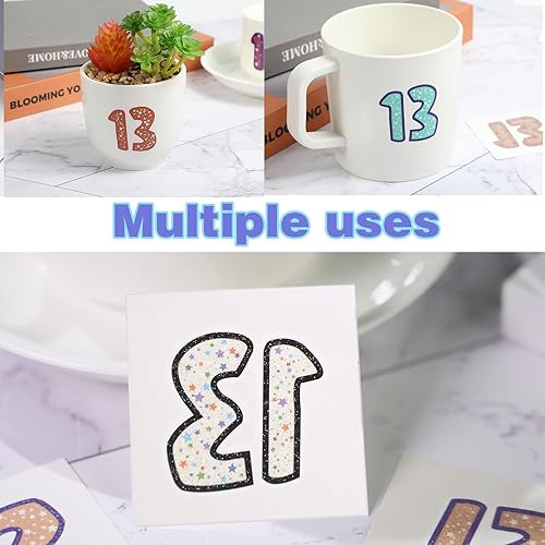 Miniatura 3 de Tuoshei 36 unids eras tour tatuajes temporales número 13 pegatinas de tatuaje accesorios de concierto ídolo accesorios de fiesta de cumpleaños