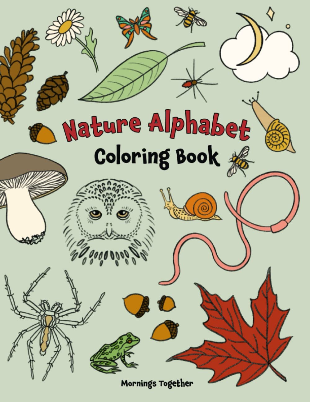 Nature Alphabet Coloring Book