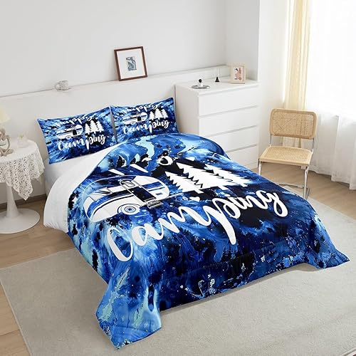 Miniatura 131 de Castle Fairy Juego de edredón de Halloween tamaño individual, juego de ropa de cama con estampado de animales de murciélagos negros para niños