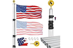 Telescoping Flag Pole Kit: Unfurling American Pride at New Heights