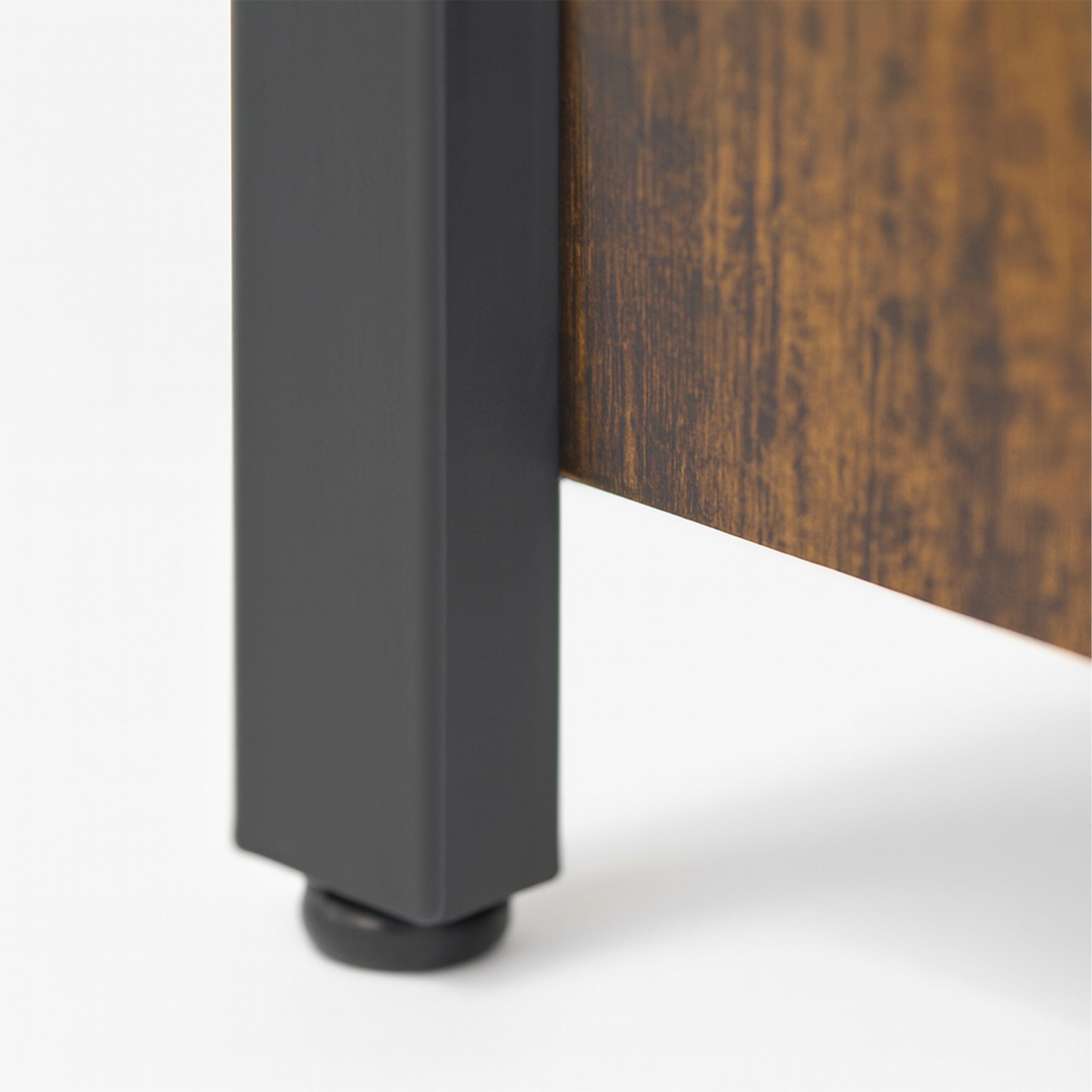 Relaxdays Armadio da Cucina con Ante in Vetro, HLP: 75 x 110 x 33 cm, credenza, Stile Industriale