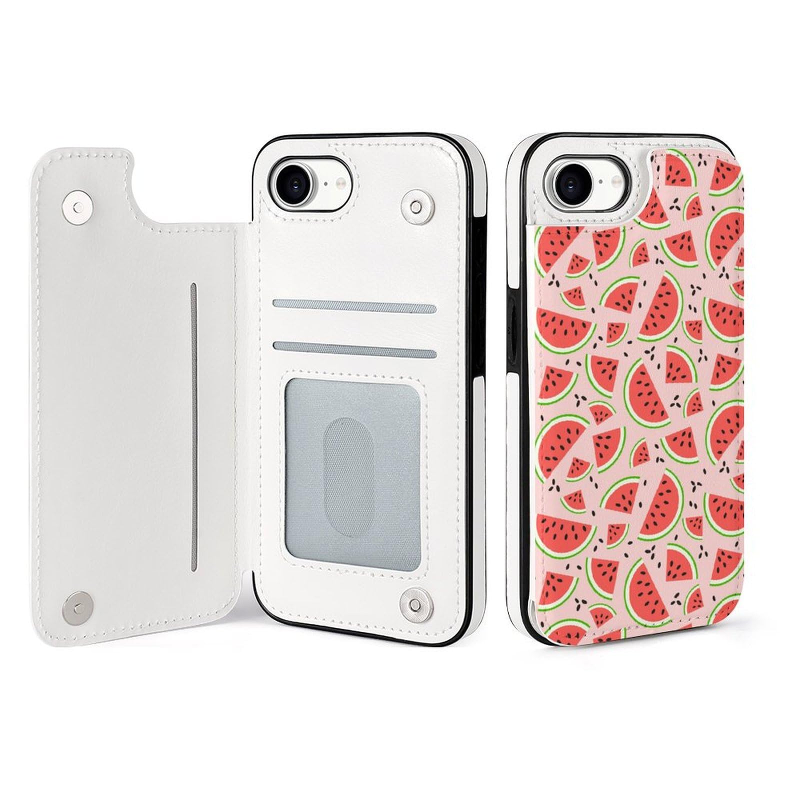 Amazon.co.jp: 【iPhone16e ケース 手帳型】 スイカ柄 スマホケース