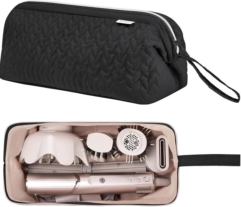 KarSyon Estojo de viagem para ferramentas de cabelo Shark Flexstyle e Dyson Airwrap, preto