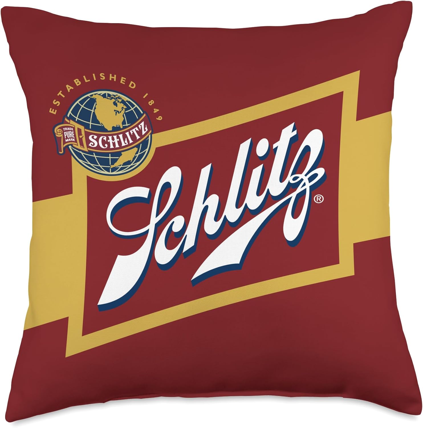 Schlitz Style - Logo Throw Pillow