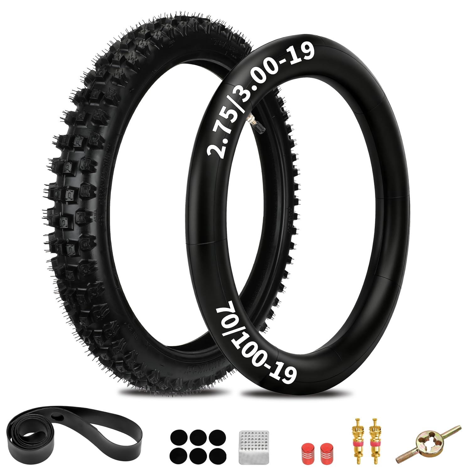 EOPOAYI 70/100-19 2.75/3.00-19 Tire Inner Tube Set for Surron Light Bee X