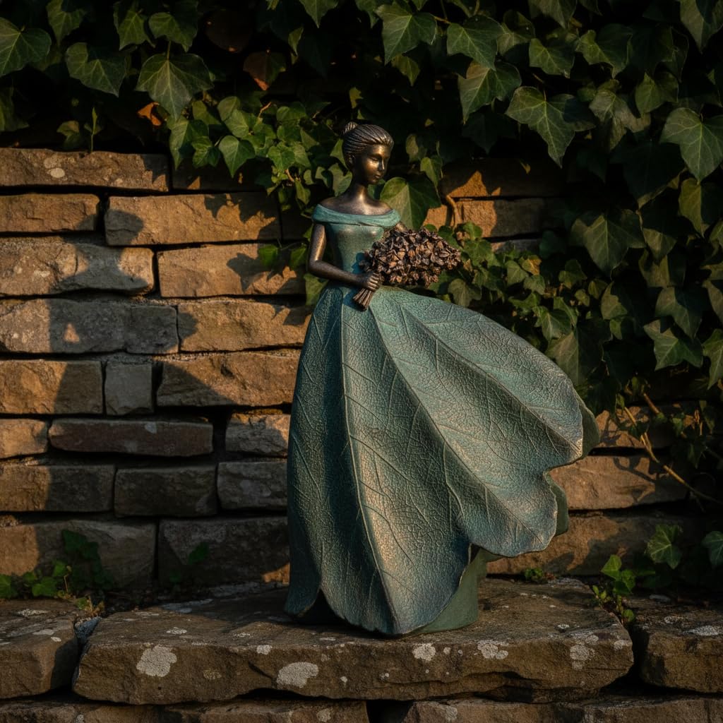 Guichifun Fairy Statue Collection Home Decoration - 22IN Leaf Angel Girls Resin Large Home Decor for Outside or Inside Rustic Garden Outdoor Yard Fantasy Figurines Gift 13.75 x 8.75 x 22 Inch — image 1