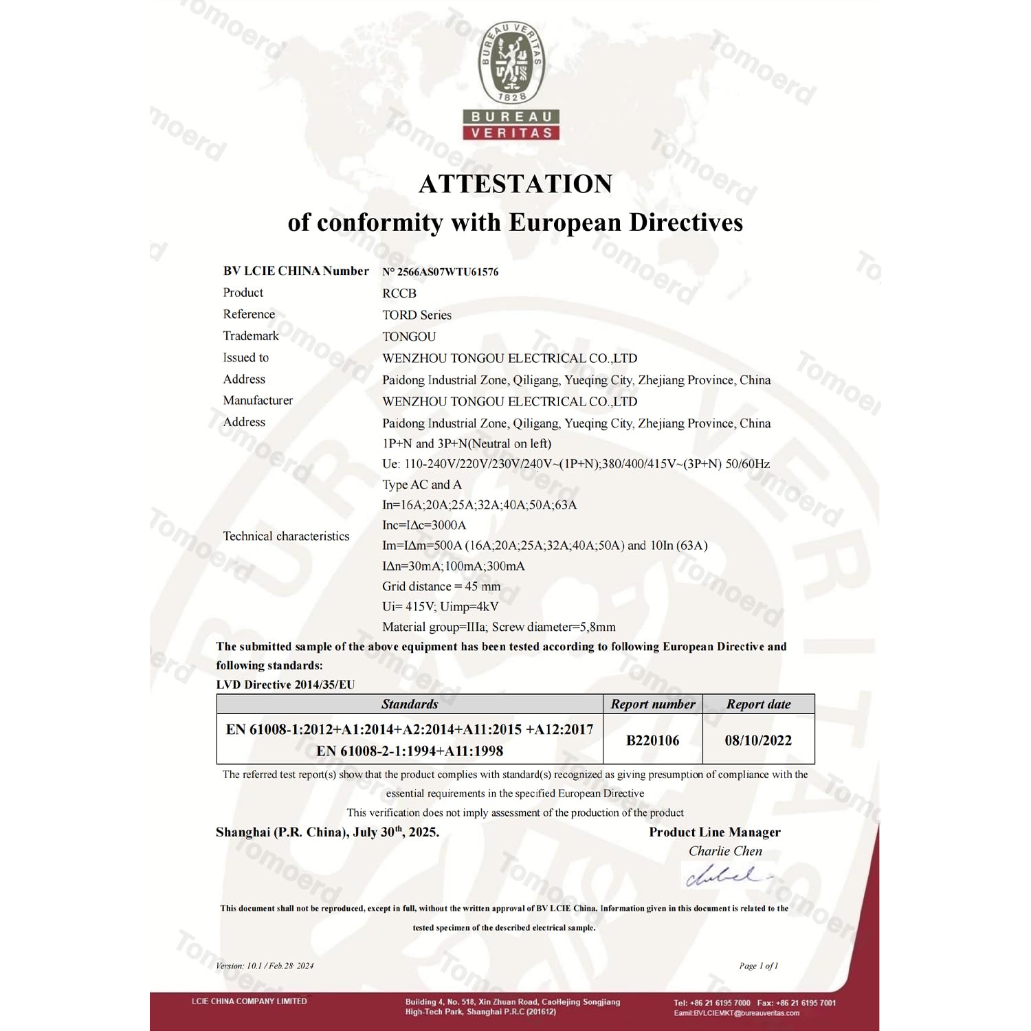 Tissting Interruttore Differenziale Autoreclosing 4P Display Digitale - Protezione Automatica RCD RCCB per Impianti Fotovoltaici Domotica e Stazioni Ricarica Veicoli Elettrici (40A)