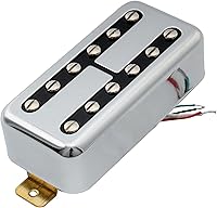 Vista 1 de Artec TVFT-A Filtertron Style Alnico Humbucker - Pastilla de puente para guitarra eléctrica, 5 imanes, 6.5K, cromo
